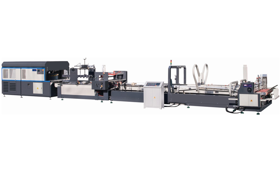 Automatic Corrugated Carton Folder Gluer & Strapping Machine