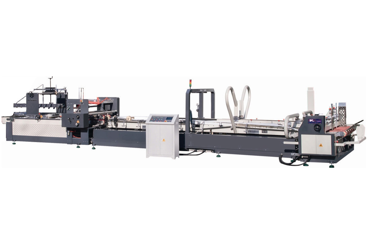 Automatic Corrugated Carton Folder Gluer & Strapping Machine