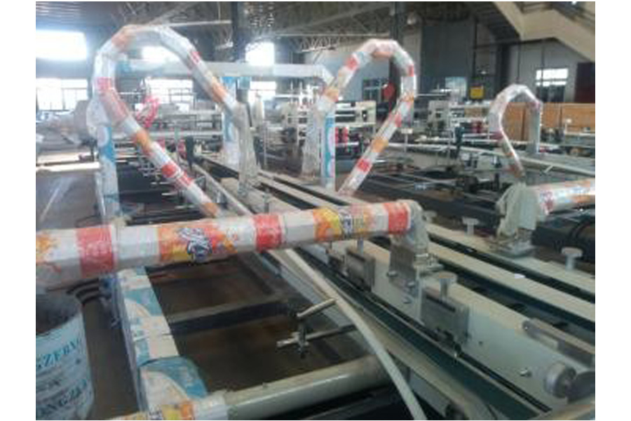 Automatic Corrugated Carton Folder Gluer & Strapping Machine