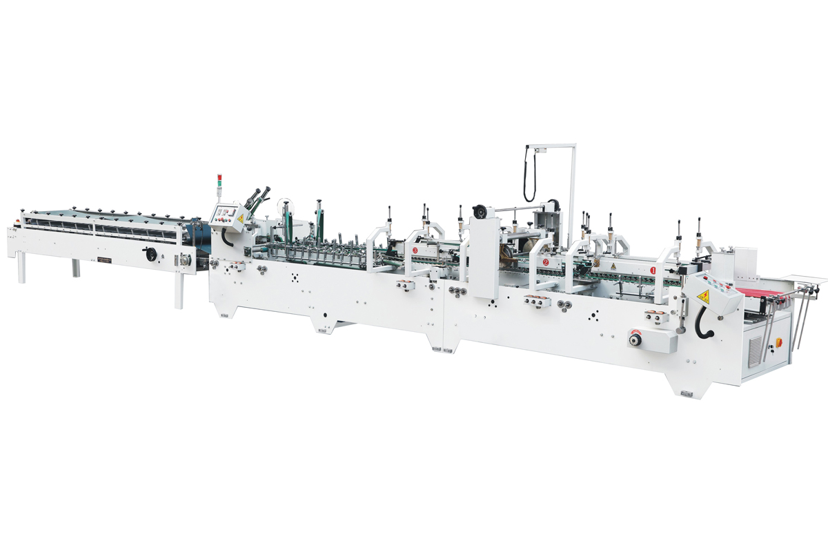 KSHH-800/1200/1400/1600/1800E Automatic Pre-Folder & Crash Lock Bottom Cardboard Folder Gluer