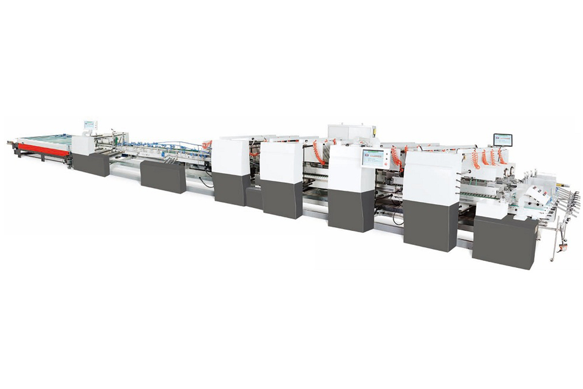 KFGD-2000/2400/2800/3200 High Speed Automatic Two Pieces Folder Gluer Machine