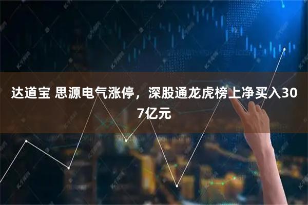 达道宝 思源电气涨停，深股通龙虎榜上净买入307亿元